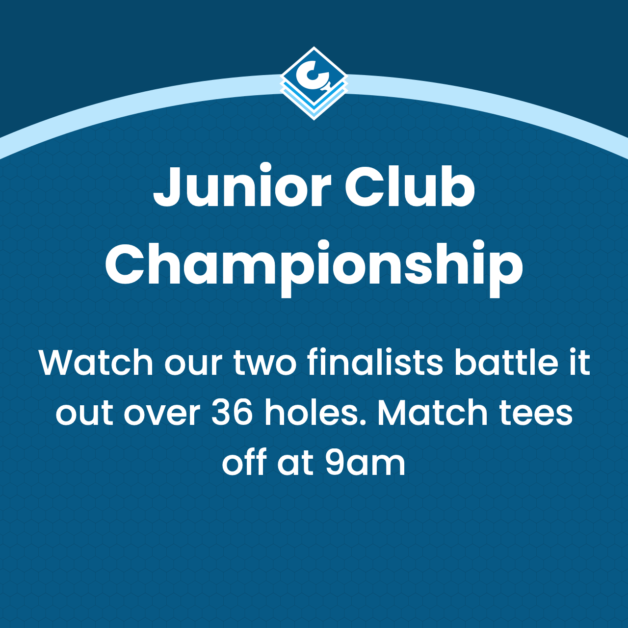 An announcement graphic using the CaddiePress Arc theme