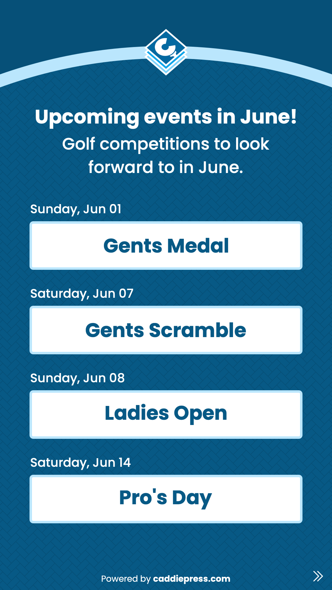 An upcoming story image using the Arc theme